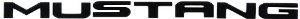 2010-13 Ford Mustang Trunk Letters Black