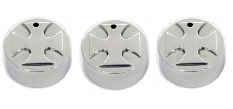 All Sales Head Light Knob (1 Knob)-  Iron Cross Polished