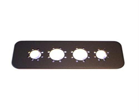 All Sales Euro 3rd Brake Light Cover-Black Powdercoat