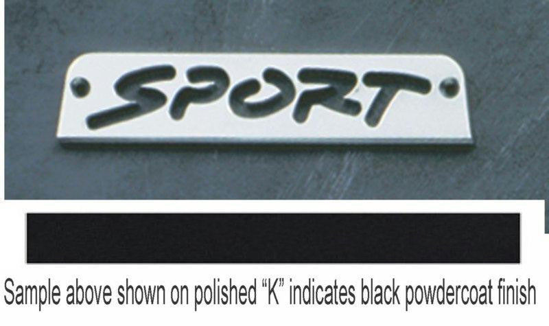 All Sales Sport 3rd Brake Light Cover -Black Powdercoat