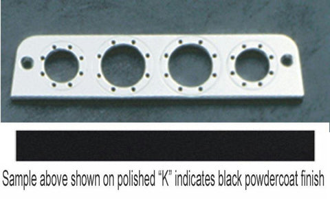 All Sales Euro 3rd Brake Light Cover-Black Powdercoat