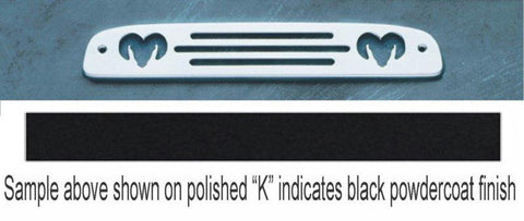 All Sales Ramshead 3rd Brake Light Cover-Black Powdercoat
