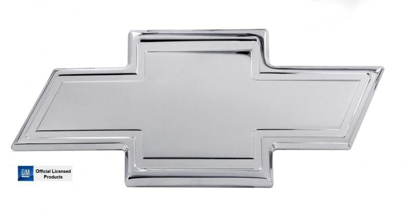 All Sales Chevy Bowtie Grille Emblem W-Border- Polished