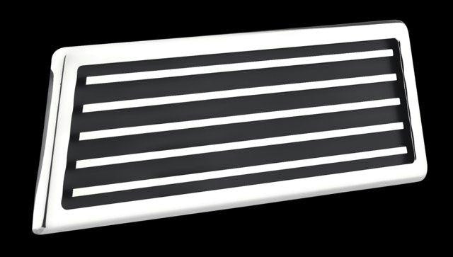 All Sales Hood Vent Grille\'s Pair -Polished
