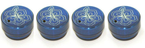 All Sales Interior Dash Knobs (set of 3 & 4wd knob)- Hibiscus Blue