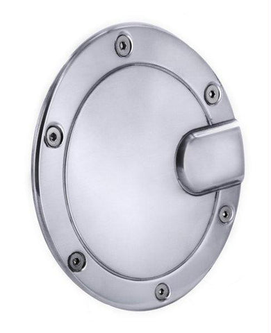 All Sales Race Style Billet Fuel Dr  5 1-2 Ring O.D. No Door-Brushed Chrome