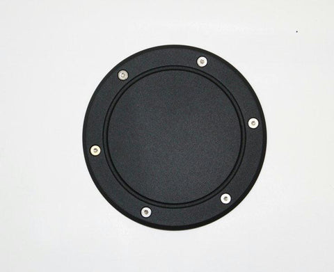 All Sales Race Style Billet Fuel Dr  6 3-4 Ring O.D. No Door-Flat black Door