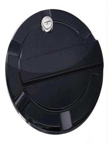 All Sales Striker Style Billet Fuel Dr  6 1-4 Ring O.D. No Door-Gloss Black locking door