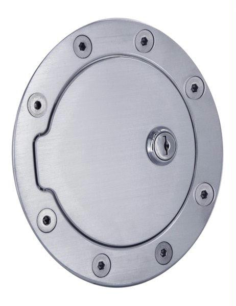 All Sales Race Style Billet Fuel Dr 5 3-4 Ring O.D.  4 1-8 Door O.D.-Brushed locking
