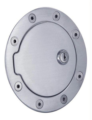 All Sales Race Style Billet Fuel Dr 5 3-4 Ring O.D.  4 1-8 Door O.D.-Brushed locking