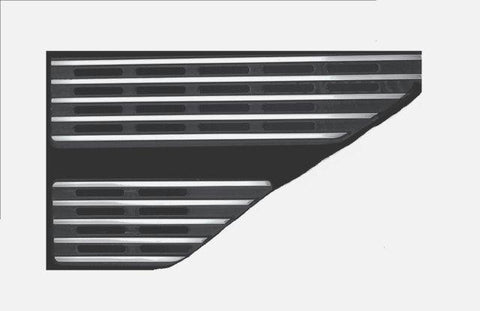 All Sales Hood Vent Grille\'s Pair -Polished