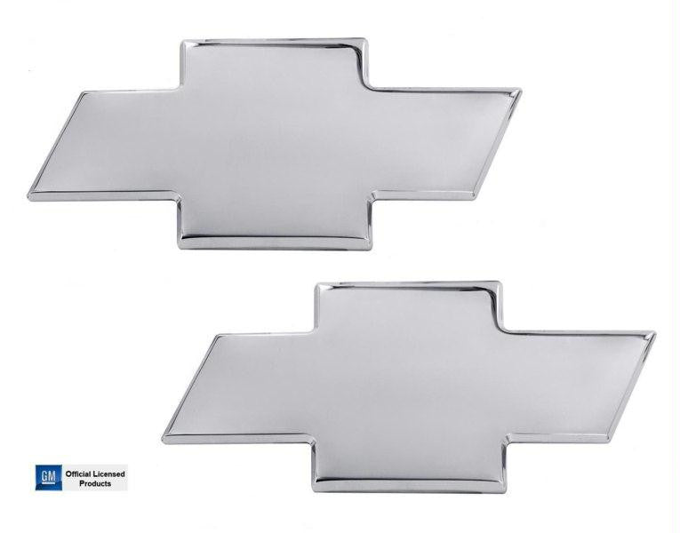 All Sales Chevy Bowtie Grille - Tailgate Emblem W-O Border- Chrome