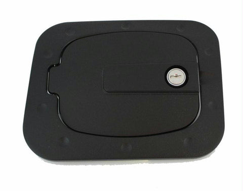 All Sales Race Style Billet Fuel Dr  7 1-4 X 6 5-8 Ring  5 3-8 X 41-2 Door -Flat Black Ring and Locking Door