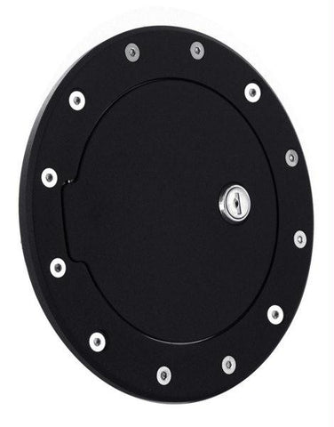 All Sales Race Style Billet Fuel Dr  7 1-8 Ring O.D.  5 1-8 Door O.D.-Gloss Black Ring and locking door