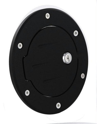 All Sales Race Style Ball-Milled Fuel Dr  6 3-4 Ring O.D.  5 1-8 Door O.D.-Gloss Black Ring and locking door