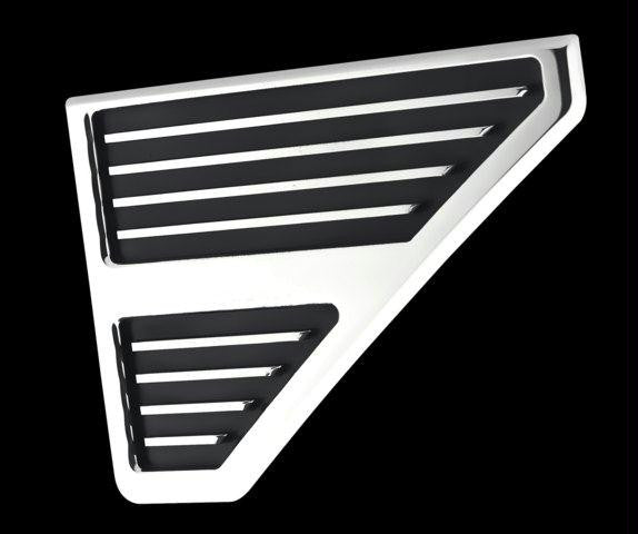 All Sales Hood Vent Grille\'s Pair -Polished