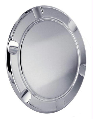 All Sales Striker Style Billet Fuel Dr  6 3-4 Ring O.D. No Door-Brushed Chrome