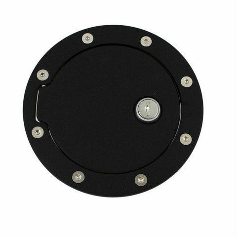 All Sales Race Style Billet Fuel Dr  5 1-2 Ring O.D. 4 1-8 Door O.S-Gloss Black Ring and locking door