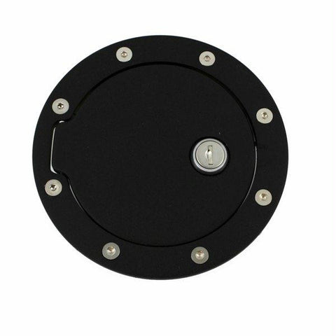 All Sales Race Style Billet Fuel Dr  5 1-2 Ring O.D. 4 1-8 Door O.S-Flat Black Ring and Locking Door