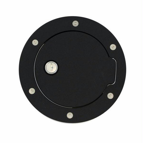 All Sales Race Style Billet Fuel Dr  6 1-4 Ring O.D. 4 1-2 Door O.D. -Gloss Black Ring and locking door