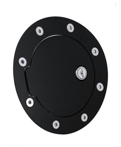 All Sales Race Style Billet Fuel Dr  6 5-8 Ring O.D.  4 1-2 Door O.D.-Gloss Black Ring and locking door