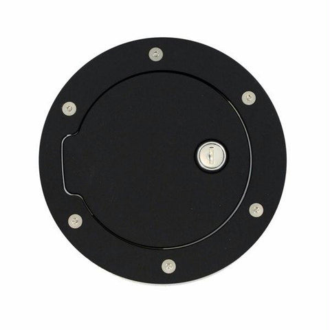 All Sales Race Style Billet Fuel Dr  6 1-4 Ring O.D. 4 1-2 Door O.D. -Gloss Black Ring and locking door