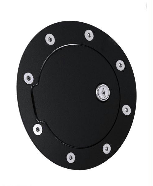 All Sales Race Style Billet Fuel Dr  6 5-8 Ring O.D.  4 1-2 Door O.D.-Gloss Black Ring and locking door