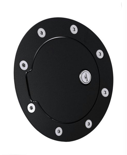 All Sales Race Style Billet Fuel Dr  6 5-8 Ring O.D.  4 1-2 Door O.D.-Flat Black Ring and Locking Door