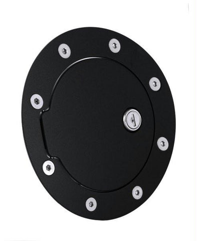 All Sales Race Style Billet Fuel Dr  6 5-8 Ring O.D.  4 1-2 Door O.D.-Flat Black Ring and Locking Door