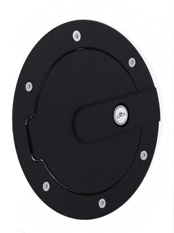 All Sales Race Style Billet Fuel Dr  7 Ring O.D.  5 1-8 Door O.D.-Flat Black Ring and Locking Door