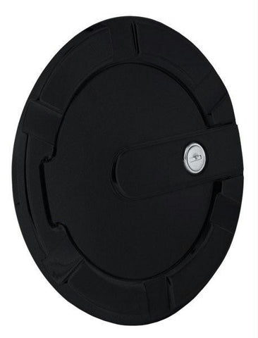 All Sales Striker Style Billet Fuel Dr  7 1-8 Ring O.D.  5 1-8 Door O.D. -Gloss Black Ring and locking door