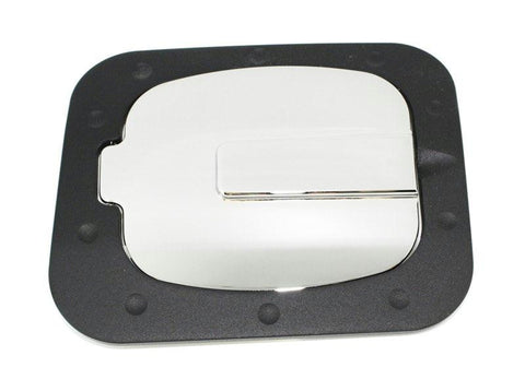 All Sales Race Style Billet Fuel Dr  7 1-4 X 6 5-8 Ring  5 3-8 X 41-2 Door -Gloss Black Ring and Chrome Door