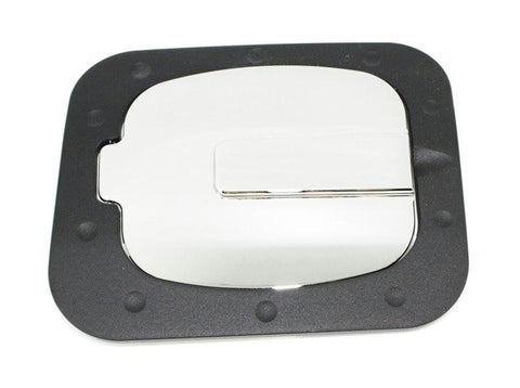 All Sales Race Style Billet Fuel Dr  7 1-4 X 6 5-8 Ring  5 3-8 X 41-2 Door -Flat black Ring and Chrome Door