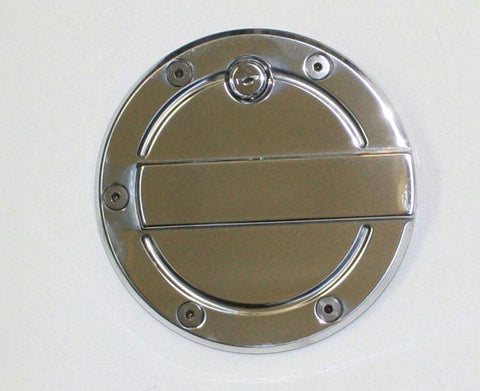 All Sales Race Style Billet Fuel Dr  6 1-4 Ring O.D. No Door-Brushed Chrome Locking