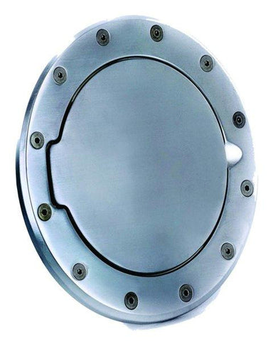 All Sales Race Style Billet Fuel Dr  7 1-8 Ring O.D.  5 1-8 Door O.D.-Brushed Chrome