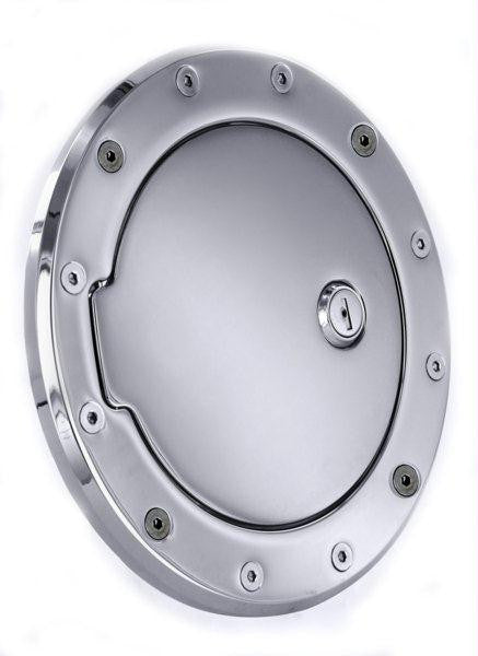 All Sales Race Style Billet Fuel Dr  7 1-8 Ring O.D.  5 1-8 Door O.D.-Chrome Locking