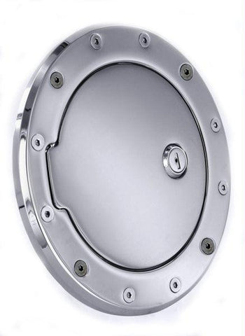All Sales Race Style Billet Fuel Dr  7 1-8 Ring O.D.  5 1-8 Door O.D.-Chrome Locking