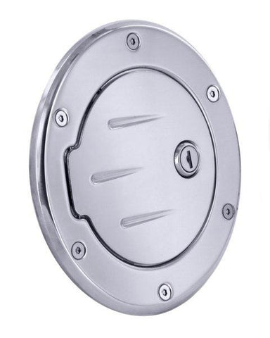 All Sales Race Style Ball-Milled Fuel Dr  6 3-4 Ring O.D.  5 1-8 Door O.D.-Chrome Locking