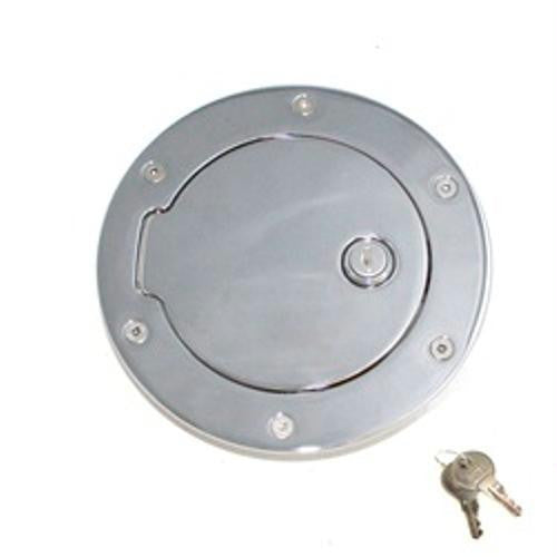 All Sales Race Style Billet Fuel Dr 6 1-2 Ring O.D.  4 1-2 Door O.D.-Chrome Locking