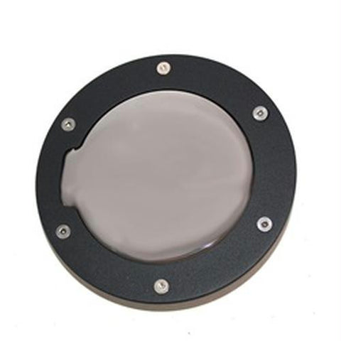 All Sales Race Style Billet Fuel Dr 6 1-2 Ring O.D.  4 1-2 Door O.D.-Flat black Ring and Chrome Door