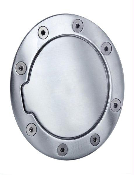 All Sales Race Style Billet Fuel Dr 5 3-4 Ring O.D.  4 1-8 Door O.D.-Brushed Chrome