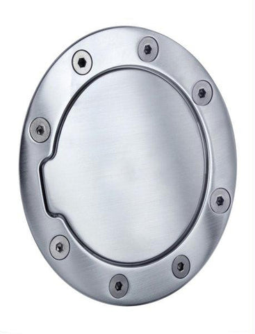 All Sales Race Style Billet Fuel Dr 5 3-4 Ring O.D.  4 1-8 Door O.D.-Brushed Chrome