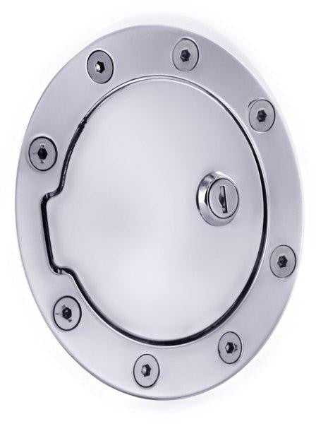 All Sales Race Style Billet Fuel Dr 5 3-4 Ring O.D.  4 1-8 Door O.D.-Chrome Locking