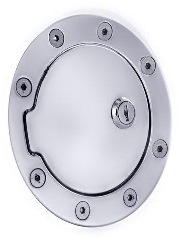 All Sales Race Style Billet Fuel Dr 5 3-4 Ring O.D.  4 1-8 Door O.D.-Chrome Locking