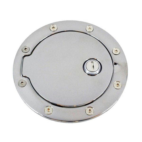 All Sales Race Style Billet Fuel Dr  5 1-2 Ring O.D. 4 1-8 Door O.S-Chrome Locking