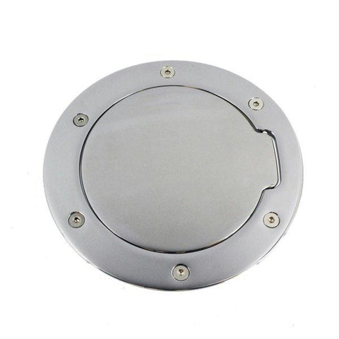 All Sales Race Style Billet Fuel Dr  6 1-4 Ring O.D. 4 1-2 Door O.D. -Brushed Chrome