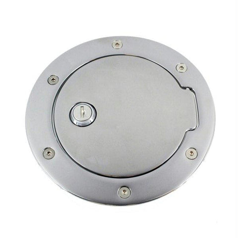 All Sales Race Style Billet Fuel Dr  6 1-4 Ring O.D. 4 1-2 Door O.D. -Chrome Locking