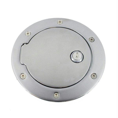 All Sales Race Style Billet Fuel Dr  6 1-4 Ring O.D. 4 1-2 Door O.D. -Chrome Locking