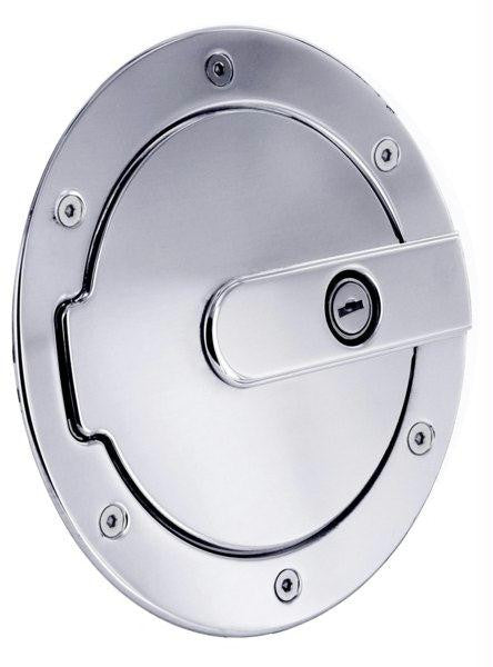 All Sales Race Style Billet Fuel Dr  7 Ring O.D.  5 1-8 Door O.D.-Brushed Chrome Locking
