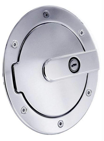 All Sales Race Style Billet Fuel Dr  7 Ring O.D.  5 1-8 Door O.D.-Brushed Chrome Locking